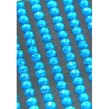 Samolepící kamínky na nehty 16 ks-světle modrý 5mm