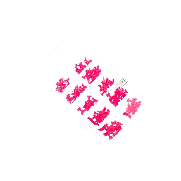 Nailtec 100 ks tmavě růžových tipů QUICK FRENCH,krátkých v krabičce