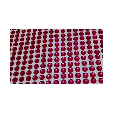 Samolepící kamínky na nehty-26 ks-tmavě růžové 3 mm