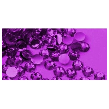 Samolepící kamínky na nehty-26 ks-tmavě fialové 3 mm