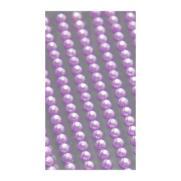 Samolepící kamínky na nehty-17 ks-světle fialové 5mm