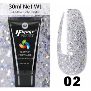 YAYOGE poly gel glitter,30 ml-02