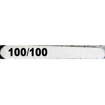 Bílý pilník 100/100 s čísly