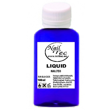 Nailtec akryl liquid,100 ml-v modré lahvičce-SUN BLOCKER