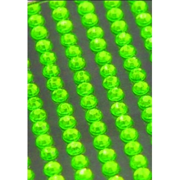 Samolepící kamínky na nehty-19 ks-žlutozelené 4mm
