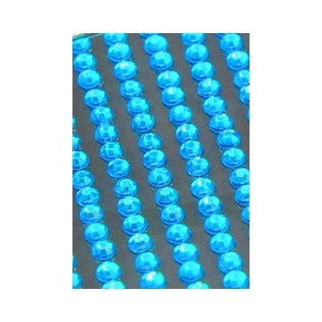 Samolepící kamínky na nehty-95 ks-světle modré 4mm
